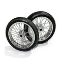 Ultra Bee Supermoto Wheelset (17in) Chrome/Black